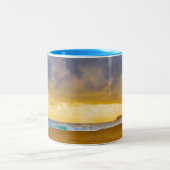 Lumahai Beach, Kauai, Hawaii Zweifarbige Tasse (Mittel)