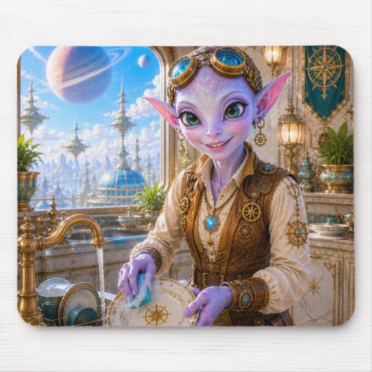 Lumas Küchenreinigung-Mauspad Mousepad (Vorne)
