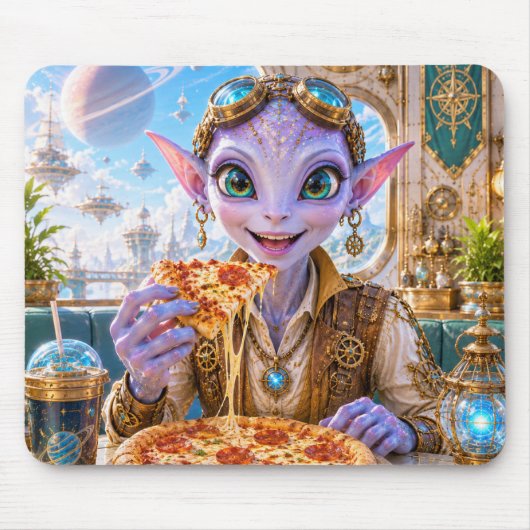 Lumas Pizza-Nacht-Mauspad Mousepad (Vorne)