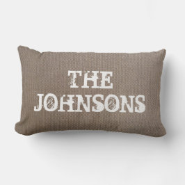 Lumbales Wurfskissen der rustikalen Leinwand des Lendenkissen