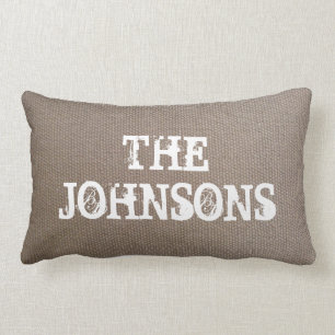 Lumbales Wurfskissen der rustikalen Leinwand des Lendenkissen