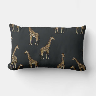 Lumbar Boho Chic Giraffe Kissen Charcoal Home Acce