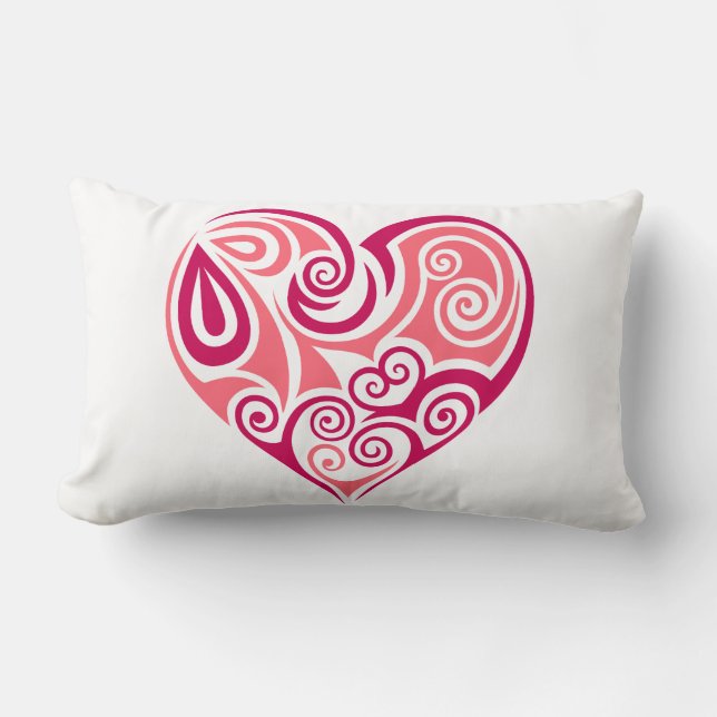 Lumbar Cushion - großes Herz Lendenkissen (Vorderseite)