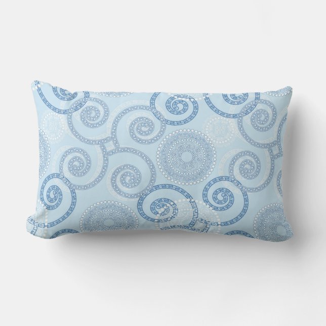 Lumbar Pillow Blue Pearl Lendenkissen (Vorderseite)