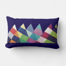 Lumbar pillow with contemporary sailboat design