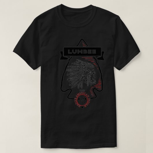 Lumbee Tribe Native American Indian Proud Retro Ar T-Shirt (Design vorne)