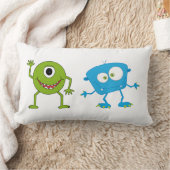 Lumber Cushion - One Blue One Green Monster Lendenkissen (Decke)