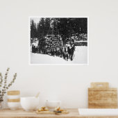 Lumber Hauling Seward, Alaska 1919 Poster (Küche)