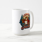 Lumber Jacked Beaver Funny Lumberjack Pun Design Kaffeetasse (VorderseiteRechts)