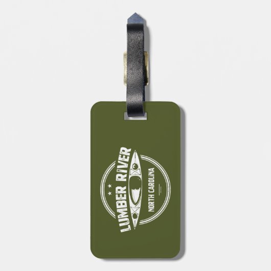 Lumber River, North Carolina Gepäckanhänger (Rückseite vertikal)