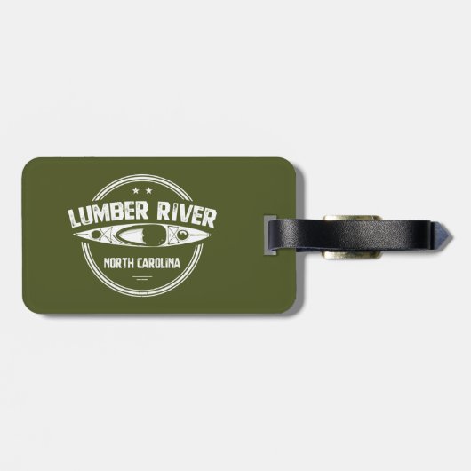 Lumber River, North Carolina Gepäckanhänger (Rückseite horizontal)