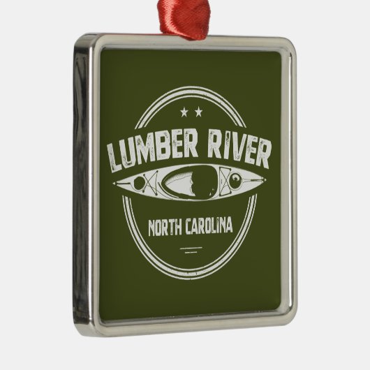 Lumber River, North Carolina Ornament Aus Metall (Rechts)