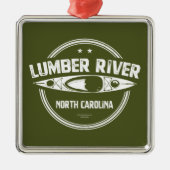 Lumber River, North Carolina Ornament Aus Metall (Vorne)