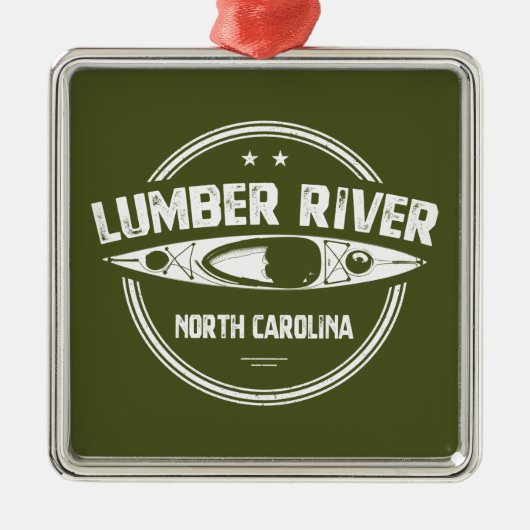 Lumber River, North Carolina Ornament Aus Metall (Vorne)