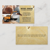 Lumber Yard | Holz | Rundsäge Visitenkarte (Vorne/Hinten)