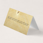 Lumber Yard | Holz | Rundsäge Visitenkarten (Rückseite)