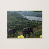 Lumbering Elephants Jigsaw Puzzle (Horizontal)