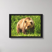 Lumbering Grizzly Bear Canvas Print Leinwanddruck (Vorderseite)