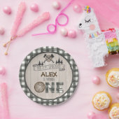 Lumberjack 1. Geburtstag Papierplatte - Achsen Wei Pappteller (Party)