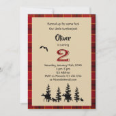 Lumberjack 2. Party Einladung (Vorderseite)