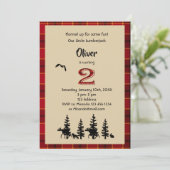 Lumberjack 2. Party Einladung (Stehend Vorderseite)