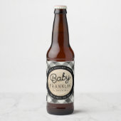 Lumberjack Baby Dusche Buffalo Karo Bierflaschenetikett (Vorderseite)