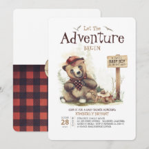 Lumberjack Baby Dusche Woodland Little Bären Cube