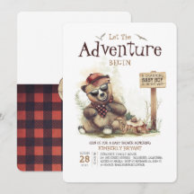 Lumberjack Baby Dusche Woodland Little Bären Cube