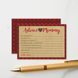 Lumberjack Baby Duschempfehlung für Mami Cards Hinweiskarte