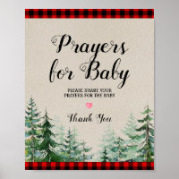 Lumberjack Baby Duschgel Gebete für Baby Poster