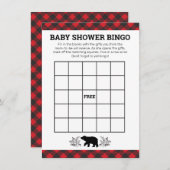 Lumberjack Bear Bingokarte Dankeskarte (Vorne/Hinten)