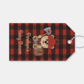 Lumberjack Bear Wilderness Baby Dusche Gefallen Geschenkanhänger (Vorderseite (Horizontal))