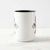 Lumberjack Bearded Skull Crossed Achsen Tasse (Zentrum)