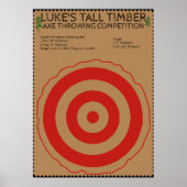 Lumberjack Birthday - Ax Throwing Game Poster (Vorne)