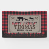 Lumberjack birthday banner (Horizontal)