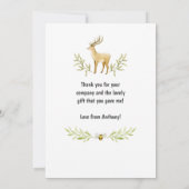 Lumberjack Birthday Dankeskarte (Rückseite)