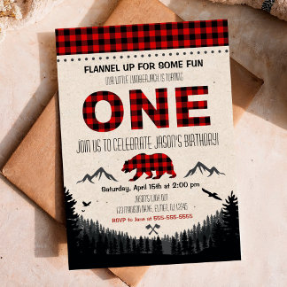 Lumberjack Birthday Einladung Woodland Geburtstag