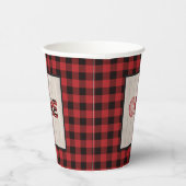 Lumberjack Birthday Paper Cup - EIN Pappbecher (Rechts)