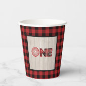 Lumberjack Birthday Paper Cup - EIN Pappbecher (Vorderseite)