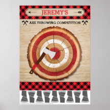 Lumberjack Birthday Party Game | BUTTON SCHWANZ