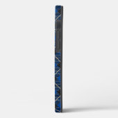 Lumberjack Black Blue Kariert Pattern Case-Mate iPhone Hülle (Rückseite / Links)