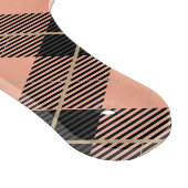 Lumberjack Black Coral PInk Kariert Schneidebrett (Ecke)