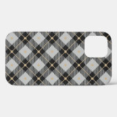 Lumberjack Black Grau Kariertes Muster Case-Mate iPhone Hülle (Rückseite (Horizontal))