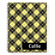 Lumberjack Black & Yellow Kariert Bullet Journal