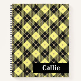 Lumberjack Black & Yellow Kariert Bullet Journal Notizblock