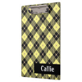 Lumberjack Black & Yellow Kariert Bullet Klemmbrett (Links)