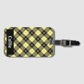 Lumberjack Black & Yellow Kariert Gepäckanhänger (Vorderseite (Horizontal))