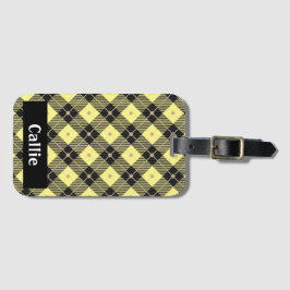 Lumberjack Black & Yellow Kariert Gepäckanhänger