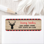 Lumberjack Boy Birthday Party Address Label (Insitu)