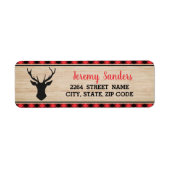 Lumberjack Boy Birthday Party Address Label (Vorne)